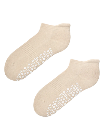Beige Pilates & Yoga Socks