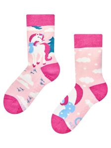 Kids' Non-slip Warm Socks Unicorn with a Scarf