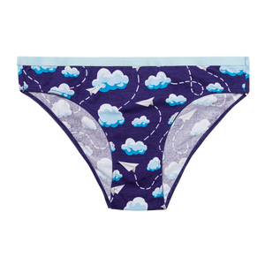 Women's Briefs Paper Planes & Clouds