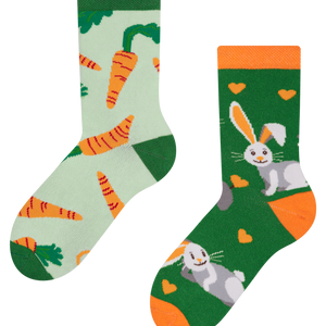 Kids' Socks Rabbit and Carrot