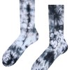 Black Tie-dyed Regular Ribbed Socks
