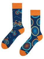 Regular Socks Orange Bicycle