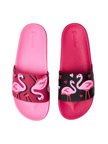 Kids' Slides Flamingos & Hearts