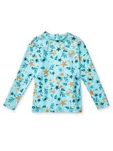 Kids’ UV Protective Swim Shirt Seashells