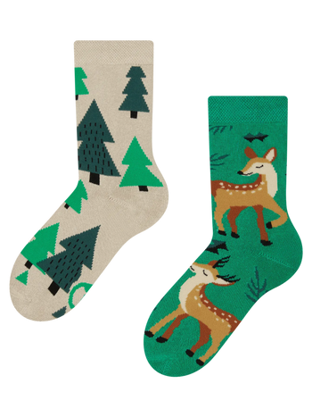 Kids' Warm Socks Doe & Deer