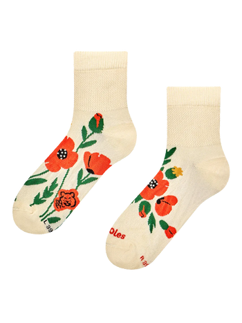 Anti-Stress Crew Socks Poppy Field