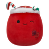 Squishmallows Carrie the Winking Gift Sack with Patchwork, 20 cm