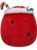 Squishmallows Carrie the Winking Gift Sack with Patchwork, 20 cm