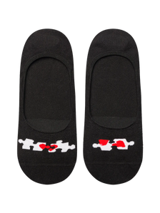 No Show Socks Heart Puzzle