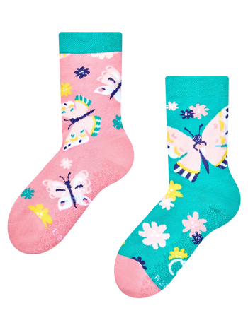 Kids' Non-slip Socks Sweet Butterflies