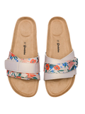 Women's Cork Slides Poppy Garden