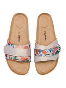Women's Cork Slides Poppy Garden
