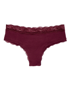 Burgundy Women´s Lace Briefs