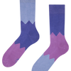 Purple Warm Socks ZigZag