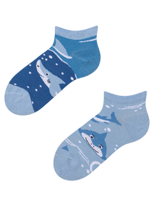 Kids' Ankle Socks Grey Shark