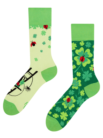 Regular Socks Four Leaf Clover for Luck
