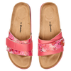 Women's Cork Slides Hibiscus
