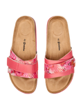 Women's Cork Slides Hibiscus