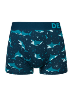 Shortened Men's Trunks Blue Shark