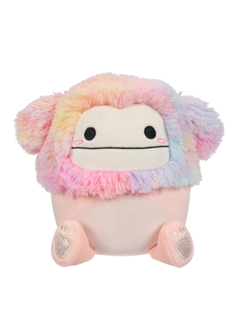 Squishmallows Diane the Peach Bigfoot with Rainbow Hair, 20 cm