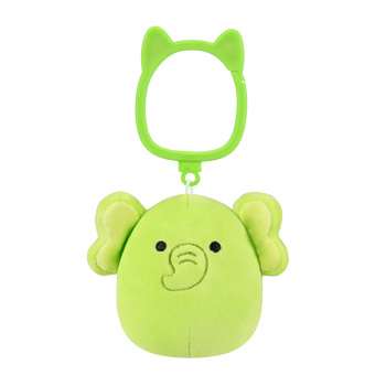 Squishmallows Clip-On Franky the Lime Green Elephant, 9 cm