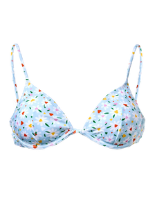 Underwire Bikini Top Hearts & Daisies