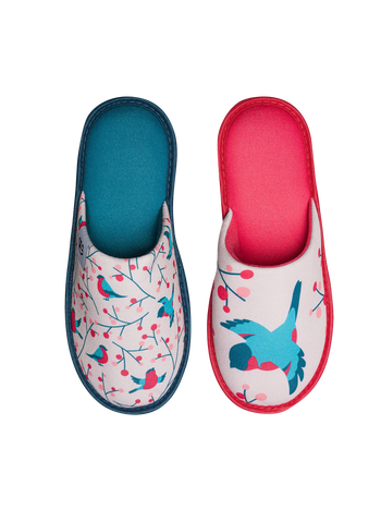 Slippers Birds and Rowan