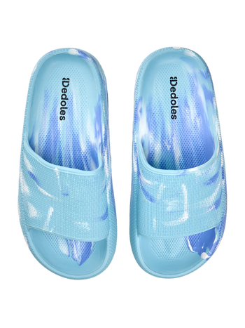 Blue Marble Women's Platform Slides