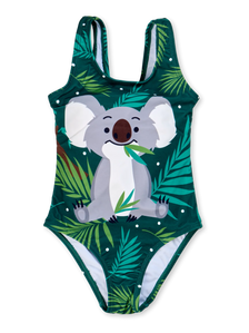 Girls' Swimsuit Koala & Leaves
