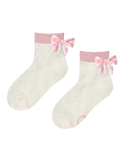 Girls' Cutecore Socks Pink Bow