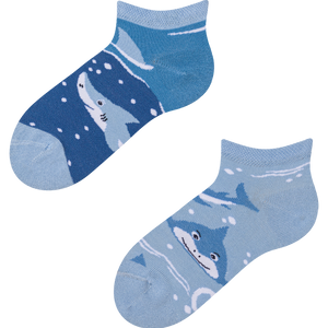 Kids' Ankle Socks Grey Shark