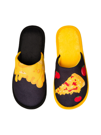 Kids Slippers Pizza House Slippers Wembley Pizza Slice Plush