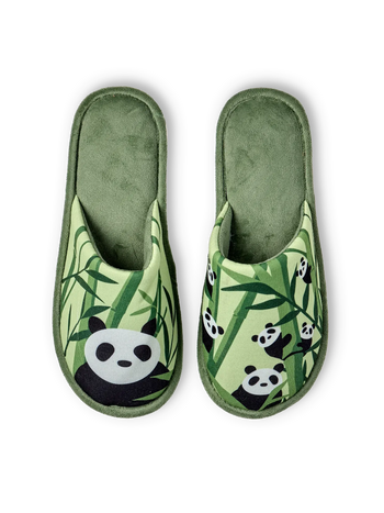 Slippers Pandas & Bamboo