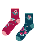 Crew Socks Rosehip Flowers