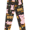 Kids' Cotton Leggings Pigs on the Farm