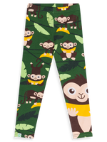 Kids' Cotton Leggings Monkey in the Jungle