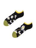 Sneaker Socks Daisies at Night