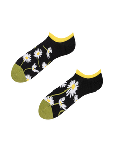 Sneaker Socks Daisies at Night