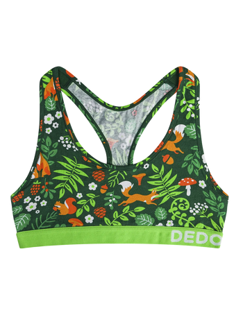 Women's Bralette Forest Animals