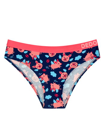 Women's Modal Briefs Flying Pigs