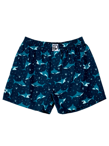 Men's Boxer Shorts Blue Shark