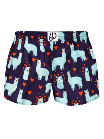 Women's Boxer Shorts Llama & Hearts