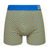 Blue & Yellow Men's Patterned Trunks
