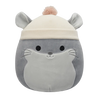 Squishmallows Camilo the Grey Chinchilla with Tan Beanie, 20 cm