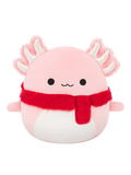 Squishmallows Archie the Pink Axolotl with Fuzzy Scarf, 30 cm