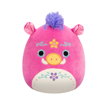 Squishmallows Horacio the Pink Day of the Dead Boar, 20 cm