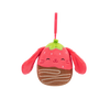 Squishmallows Clip-On Gunda the Chocolate Dipped Strawberry Bunny, 9 cm