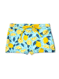 Kids' Elastic Swim Shorts Summer Lemons