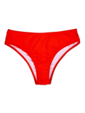 Vivid Red Midwaist Bikini Briefs
