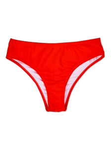 Vivid Red Midwaist Bikini Briefs